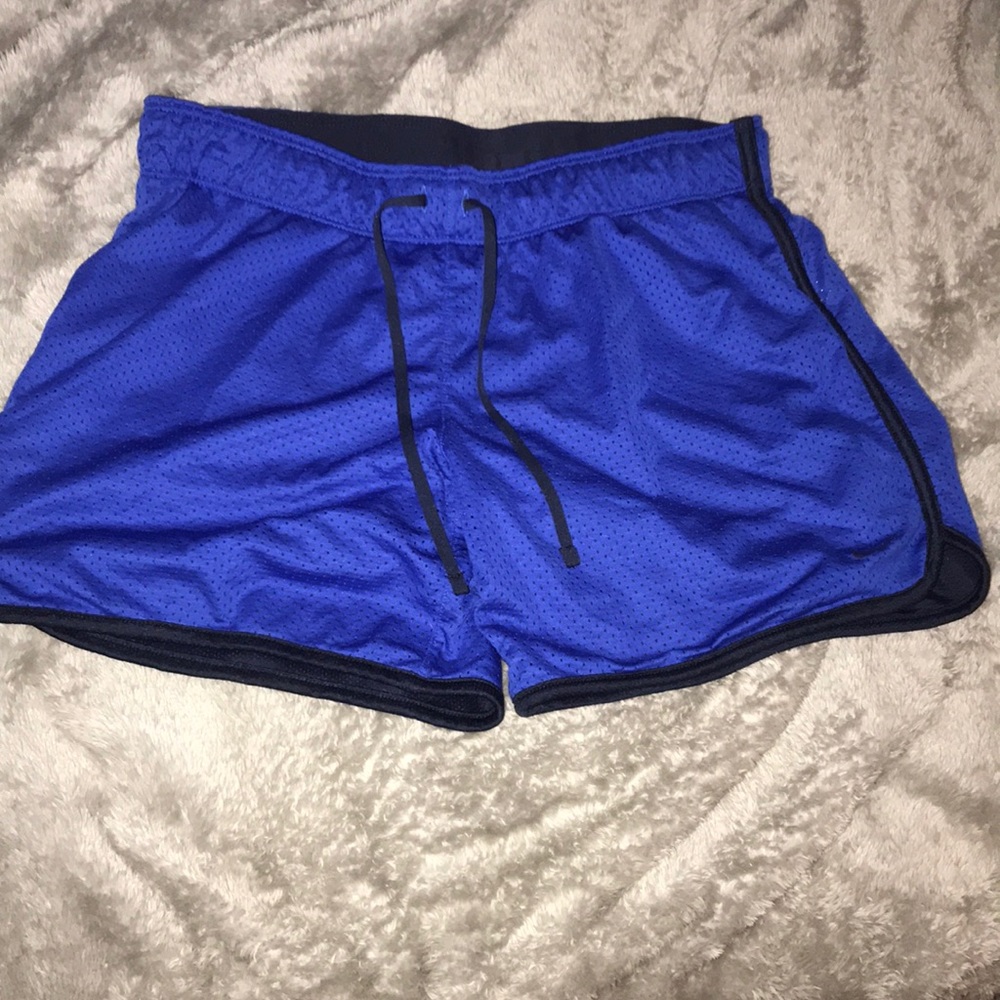 blue nike shorts